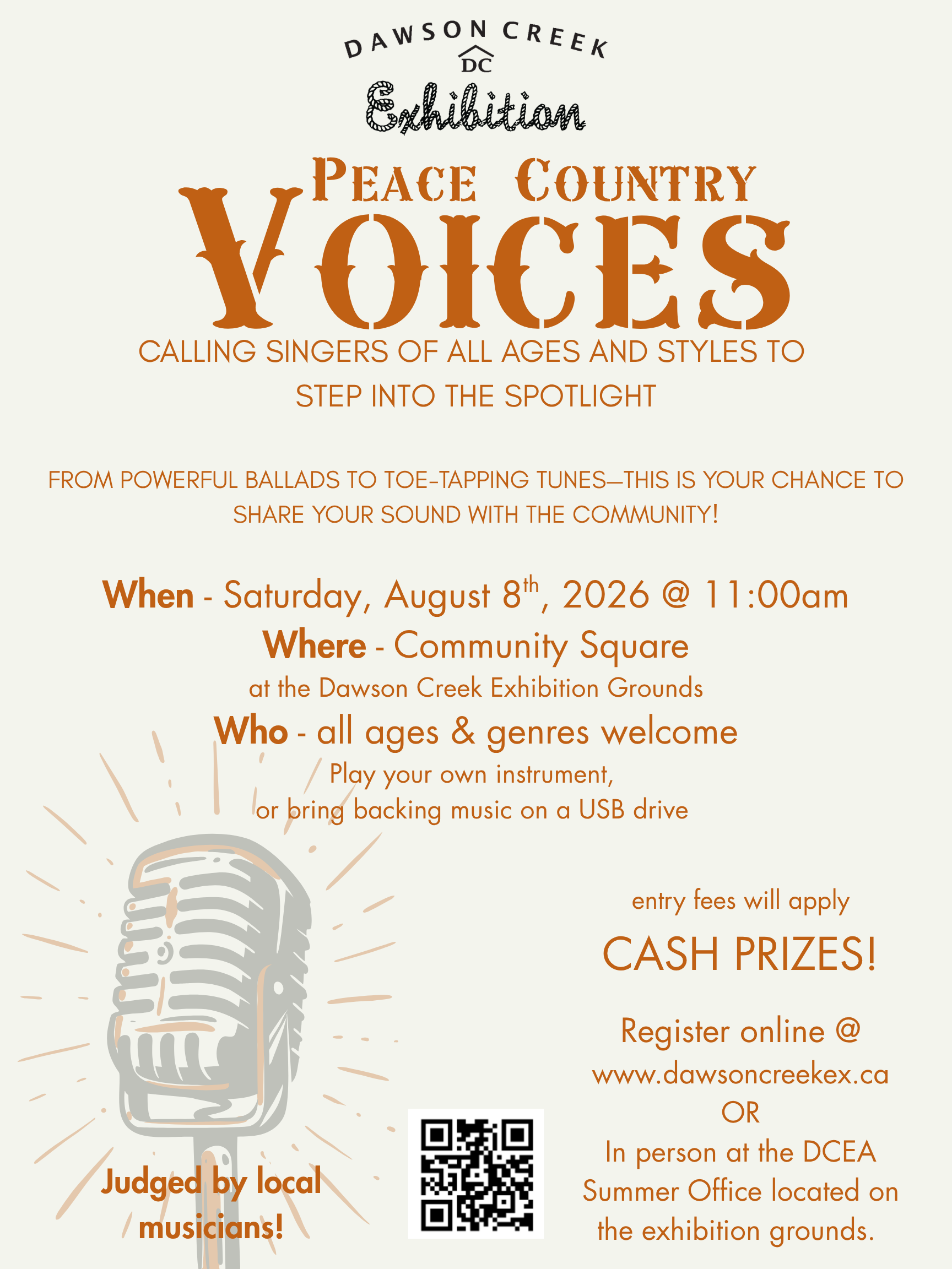 Peace Country Voices 2026